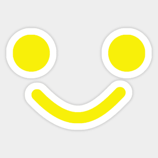 Smiling Minifig Face Sticker
